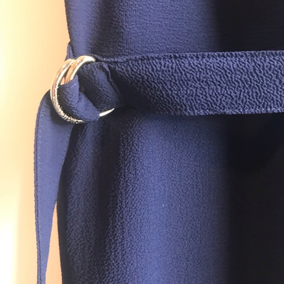 Micheal Kors Navy Sleeveless V-Neck Belted Jumpsuit - Picture 5 of 9